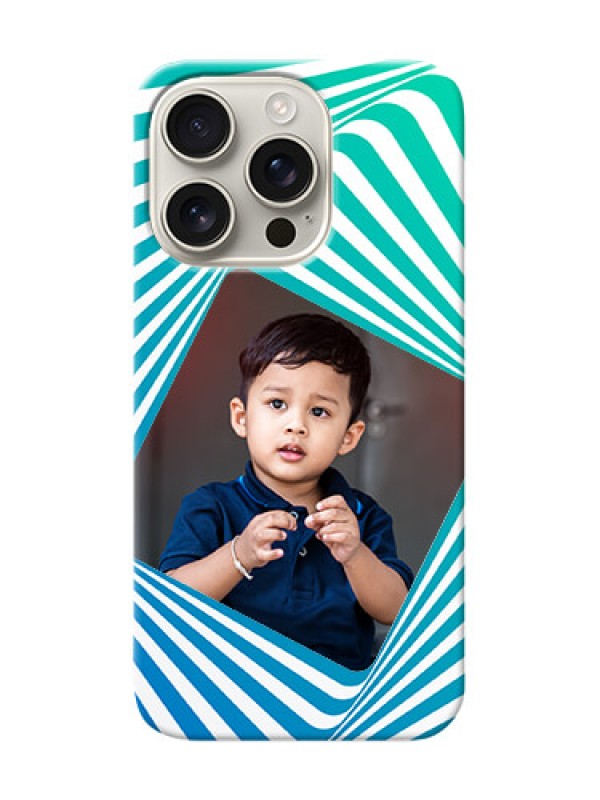 Custom iPhone 16 Pro Personalised Mobile Covers: Abstract Spiral Design