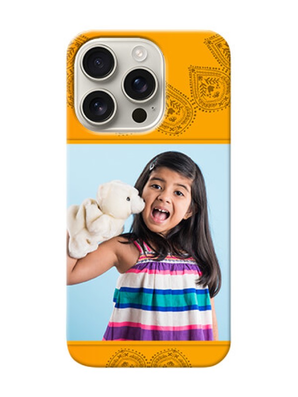 Custom iPhone 16 Pro custom mobile back covers: Photo Wedding Design