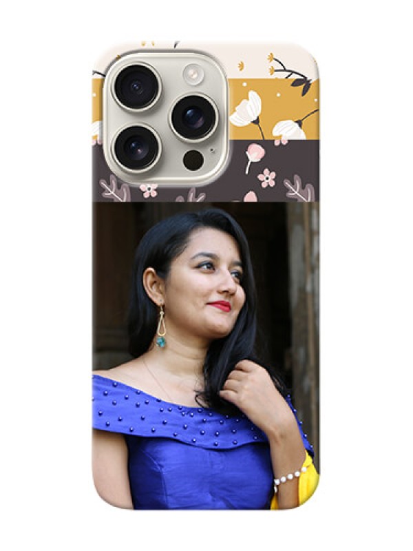 Custom iPhone 16 Pro mobile cases online: Stylish Floral Design