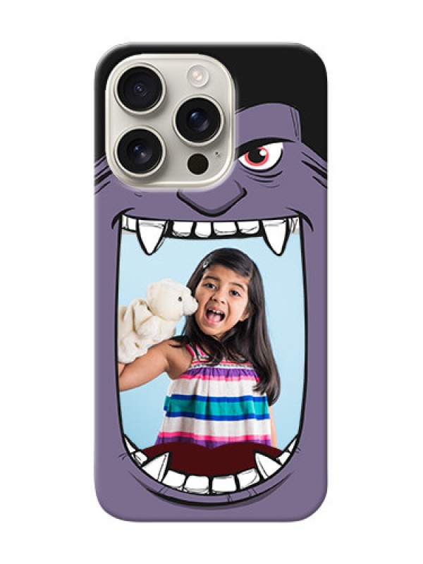 Custom iPhone 16 Pro Personalised Phone Covers: Angry Monster Design