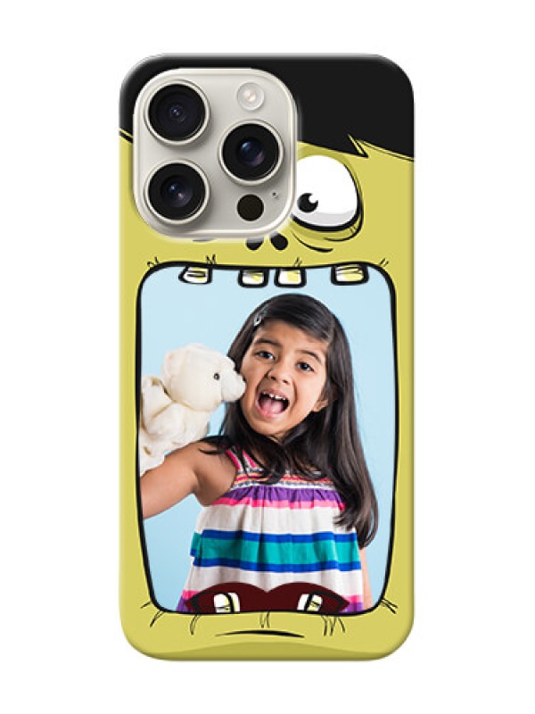Custom iPhone 16 Pro Mobile Covers: Cartoon monster back case Design