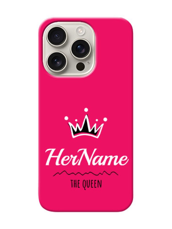 Custom iPhone 16 Pro Queen Phone Case with Name