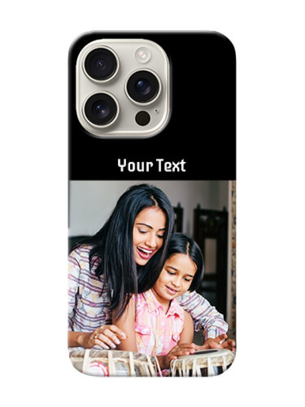 Custom iPhone 16 Pro Photo with Name on Phone Case