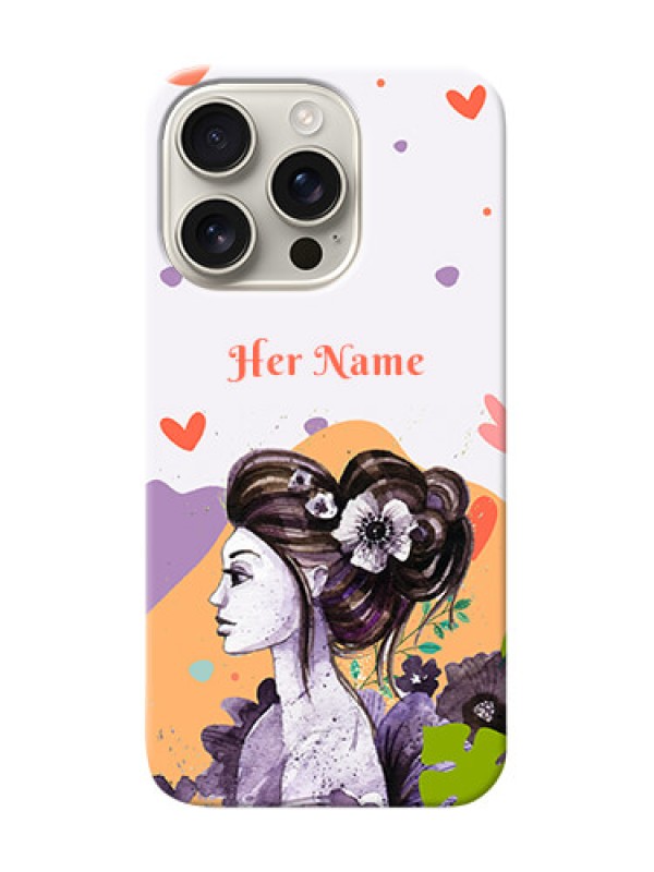 Custom iPhone 16 Pro Personalized Phone Case with Woman And Nature Design
