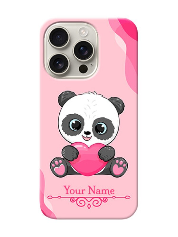 Custom iPhone 16 Pro Custom Mobile Case with Cute Panda Design