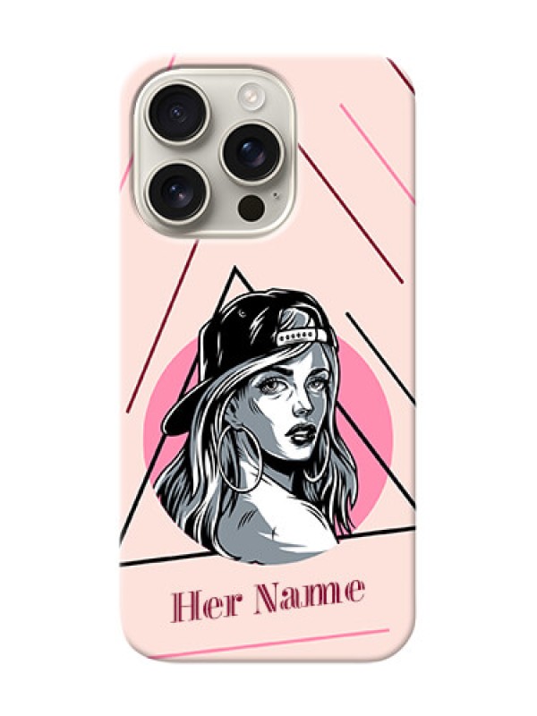 Custom iPhone 16 Pro Personalized Phone Case with Rockstar Girl Design