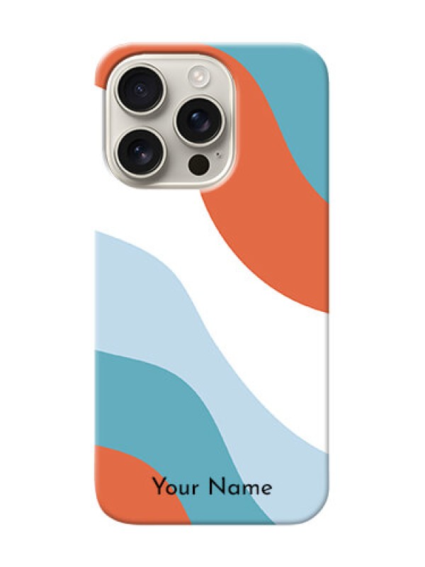 Custom iPhone 16 Pro Custom Mobile Case with coloured Waves Design