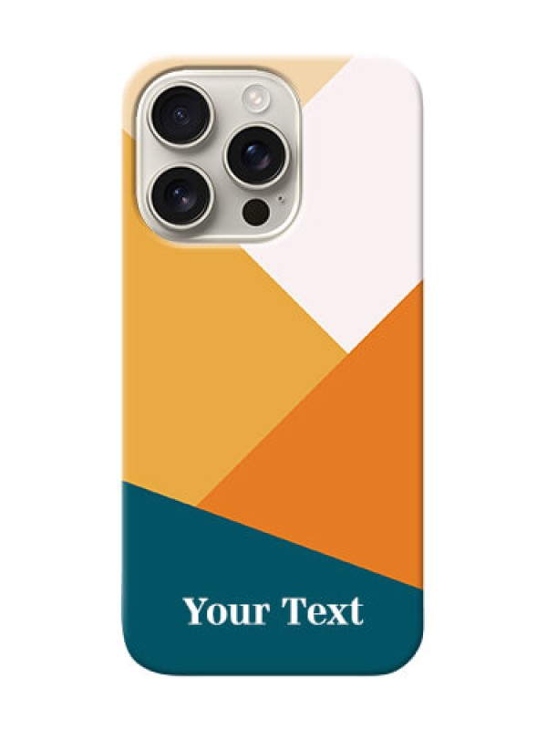 Custom iPhone 16 Pro Personalized Phone Case with Stacked Multicolour Design