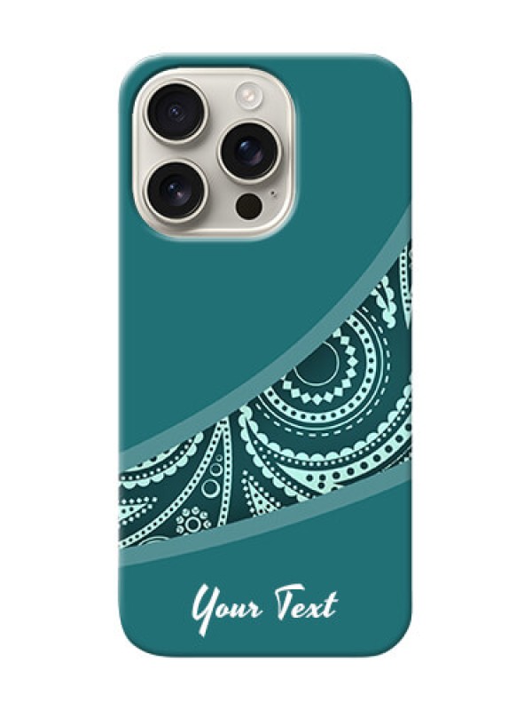 Custom iPhone 16 Pro Photo Printing on Case with semi visible floral Design