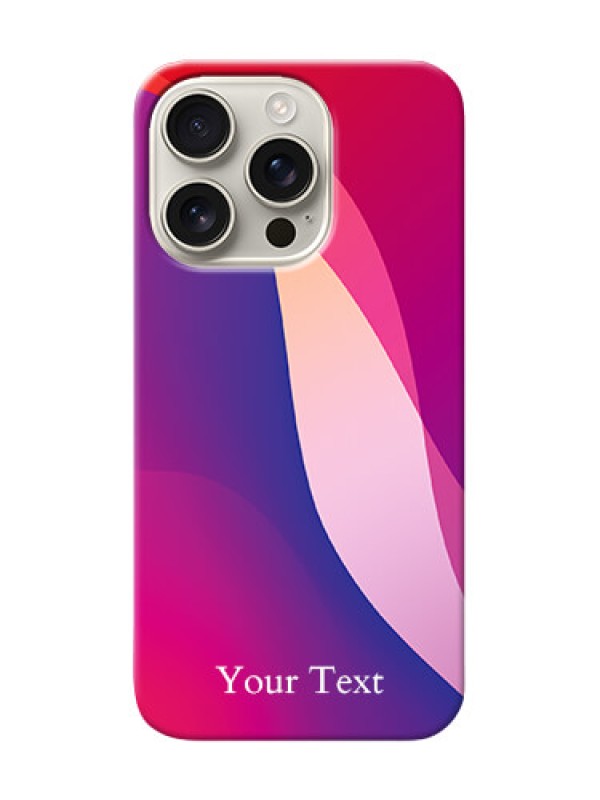 Custom iPhone 16 Pro Personalized Phone Case with Digital abstract Overlap Design
