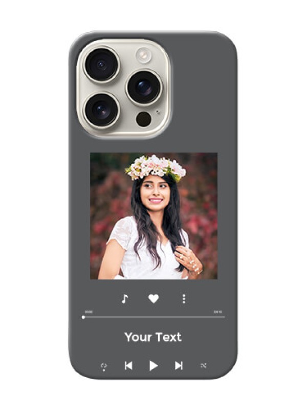 Custom iPhone 16 Pro Custom Mobile Case with Play The Music Design