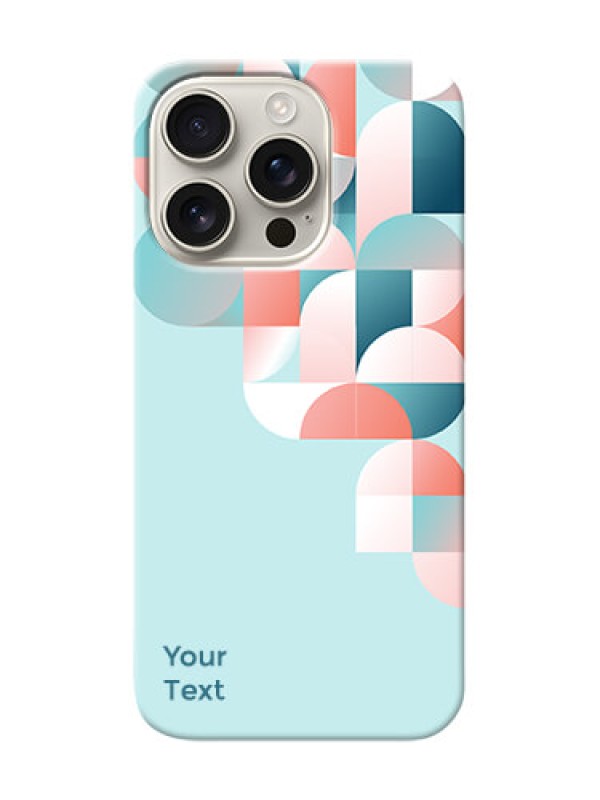 Custom iPhone 16 Pro Custom Phone Case with Stylish Semicircle Pattern Design