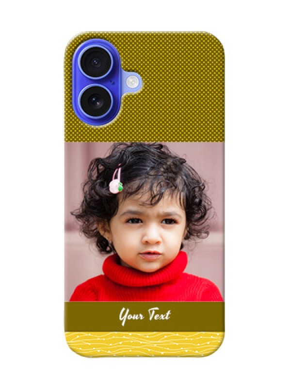 Custom iPhone 16 custom mobile back covers: Simple Green Color Design