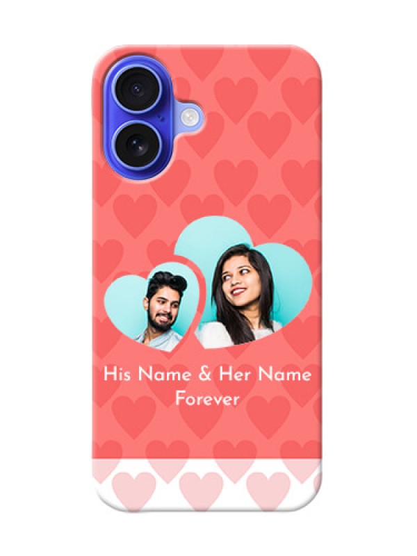 Custom iPhone 16 personalized phone covers: Couple Pic Upload Design