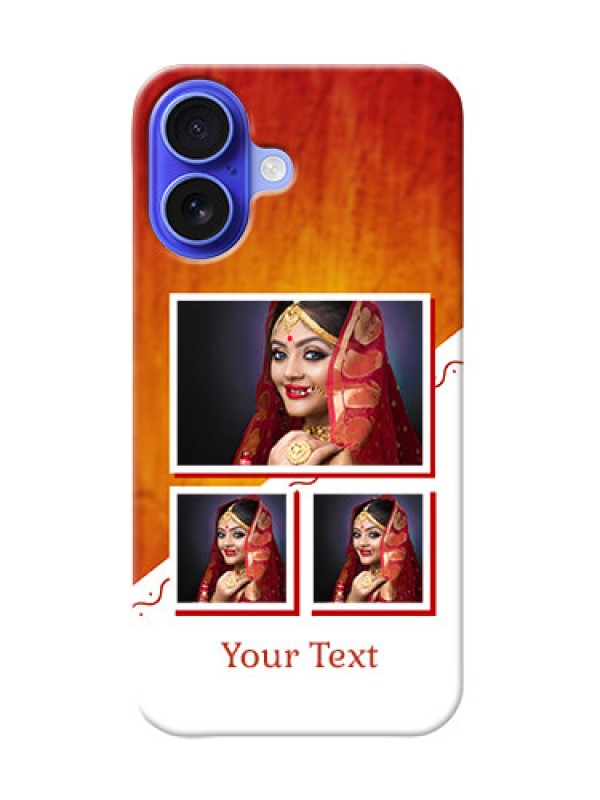 Custom iPhone 16 Personalised Phone Cases: Wedding Memories Design