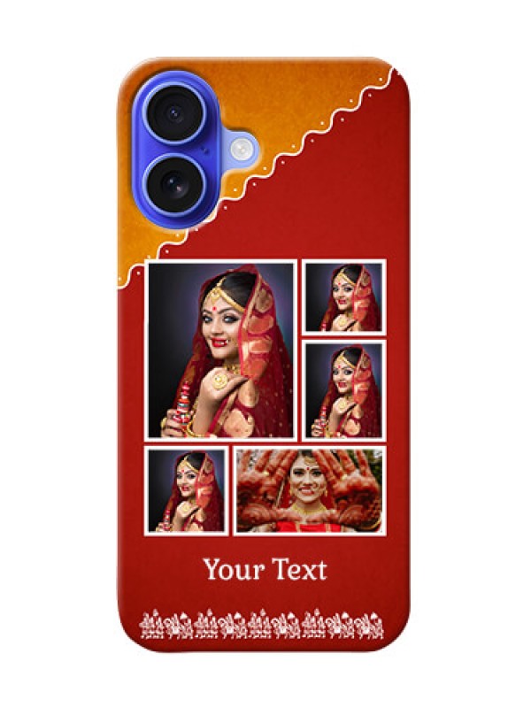 Custom iPhone 16 customized phone cases: Wedding Pic Upload Design