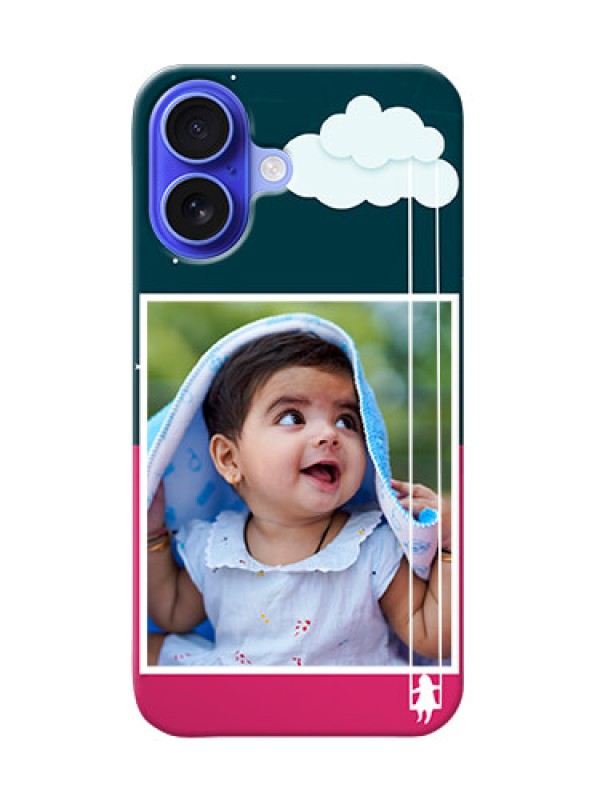 Custom iPhone 16 custom phone covers: Cute Girl with Cloud Design
