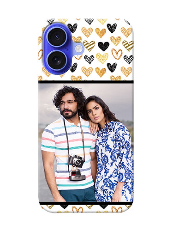 Custom iPhone 16 Personalized Mobile Cases: Love Symbol Design