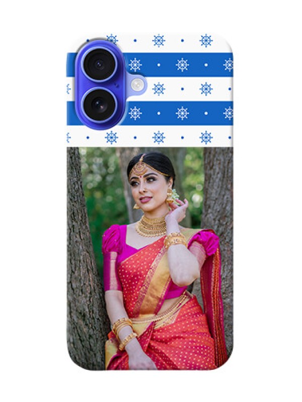 Custom iPhone 16 custom mobile covers: Snow Pattern Design