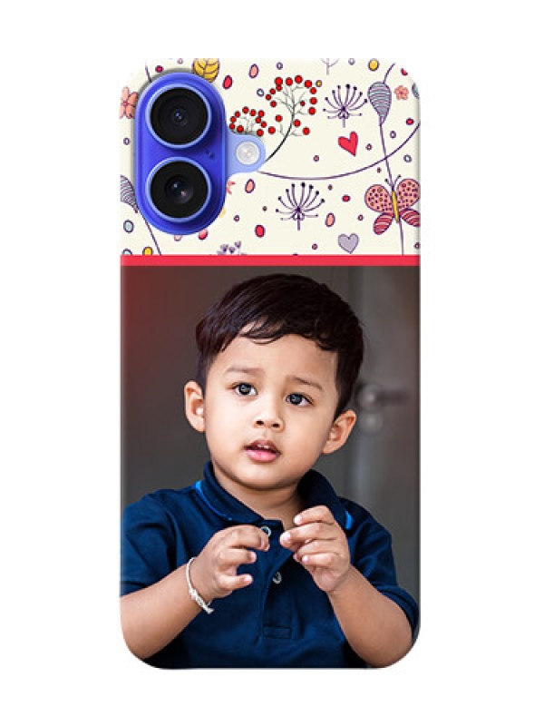 Custom iPhone 16 phone back covers: Premium Floral Design