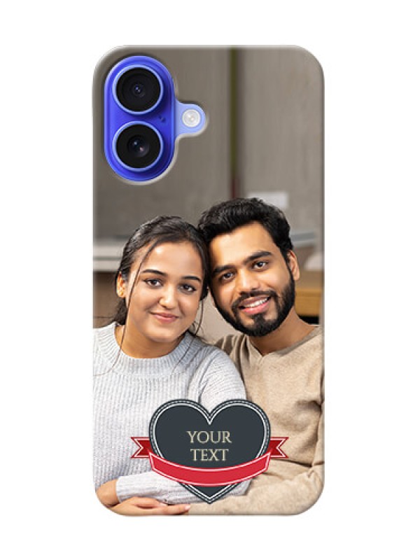 Custom iPhone 16 mobile back covers online: Just Married Couple Design