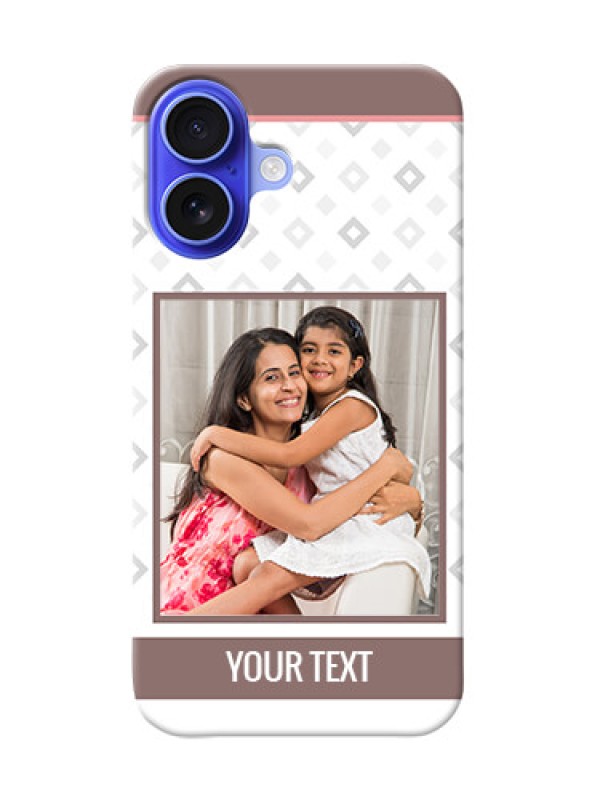 Custom iPhone 16 custom back covers: Simple Diamond Design