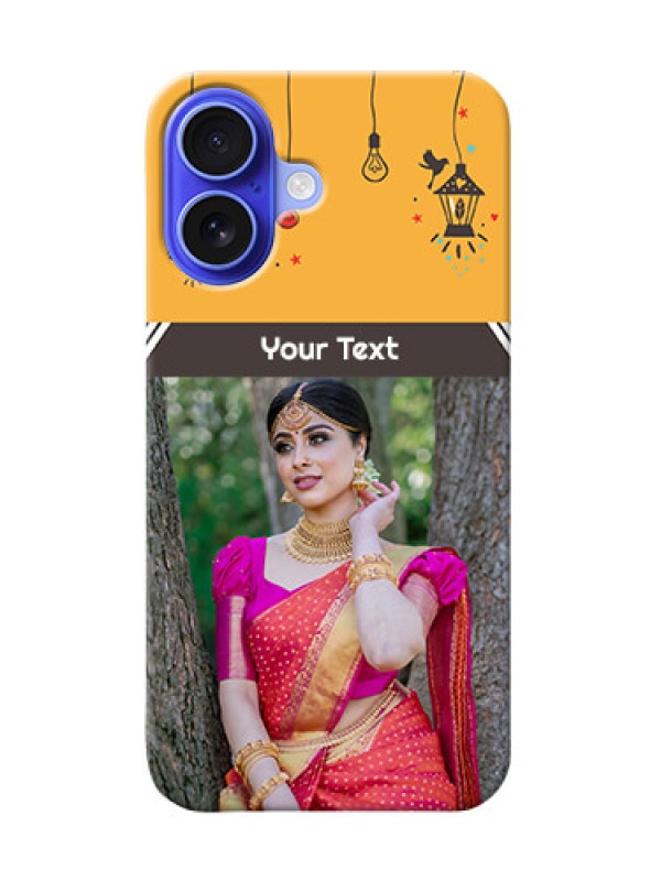 Custom iPhone 16 custom back covers with Family Picture and Icons