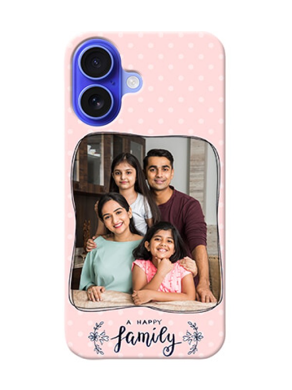 Custom iPhone 16 Personalized Phone Cases: Family with Dots Design