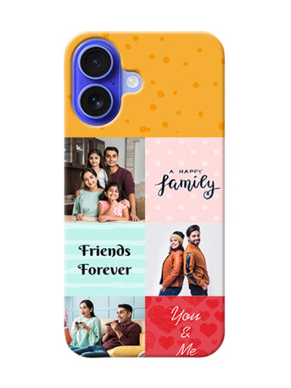 Custom iPhone 16 Customized Phone Cases: Images with Quotes Design
