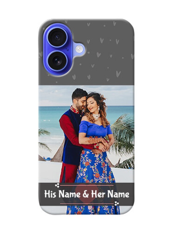 Custom iPhone 16 Mobile Covers: Buy Love Design with Photo Online