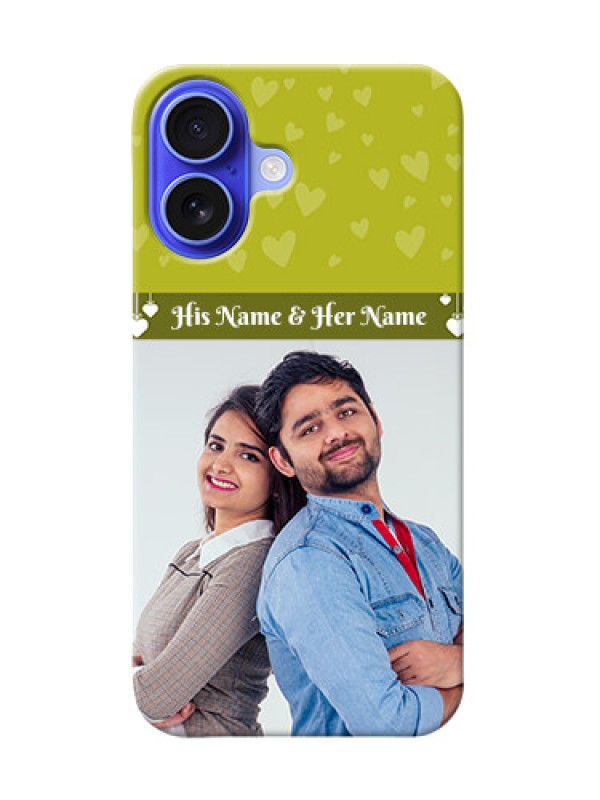 Custom iPhone 16 custom mobile covers: You And Me Heart Design