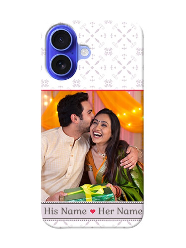 Custom iPhone 16 Phone Cases with Photo and Ethnic Design