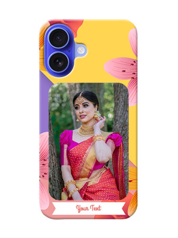 Custom iPhone 16 Mobile Covers: 3 Image With Vintage Floral Design