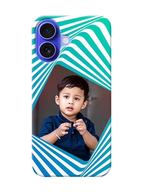 Custom iPhone 16 Personalised Mobile Covers: Abstract Spiral Design