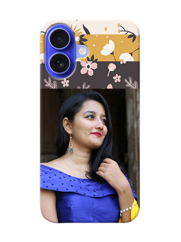 Custom iPhone 16 mobile cases online: Stylish Floral Design