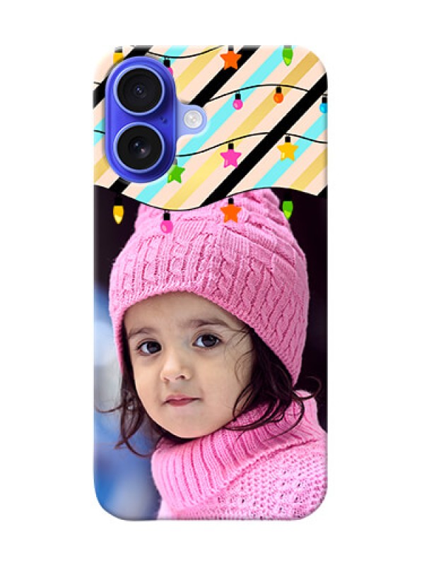 Custom iPhone 16 Personalized Mobile Covers: Lights Hanging Design