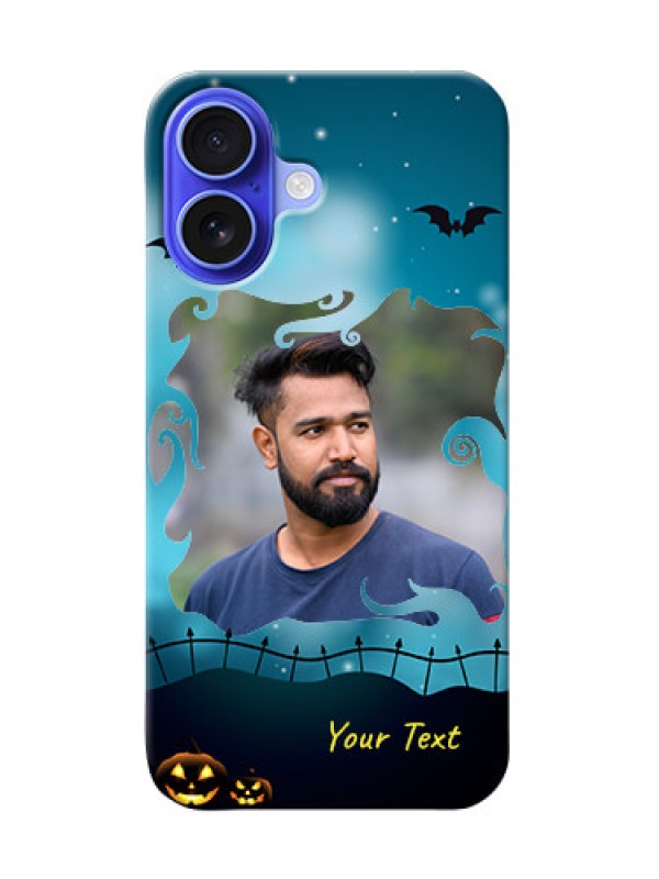 Custom iPhone 16 Personalised Phone Cases: Halloween frame design