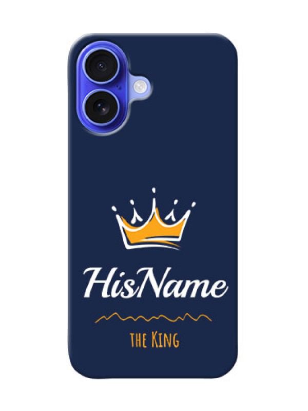 Custom iPhone 16 King Phone Case with Name