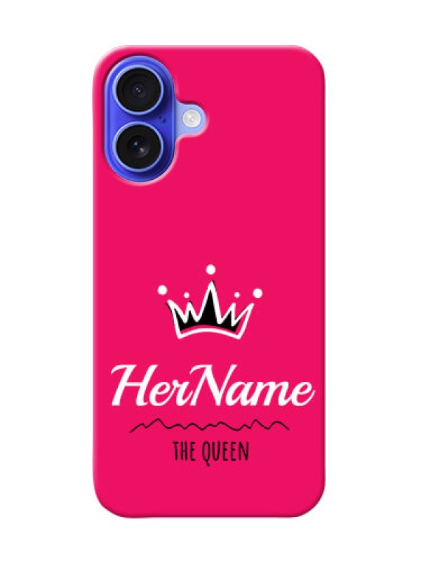 Custom iPhone 16 Queen Phone Case with Name