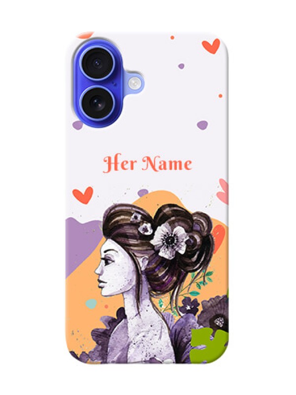 Custom iPhone 16 Personalized Phone Case with Woman And Nature Design