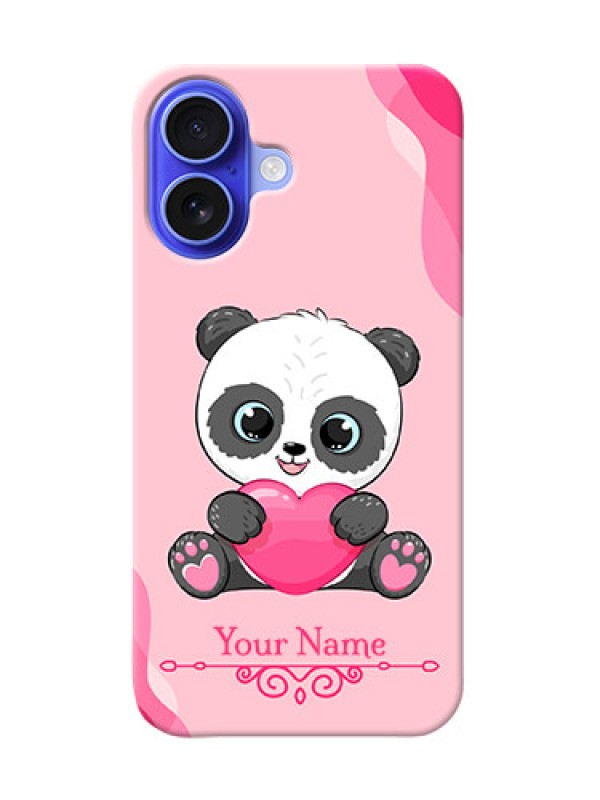 Custom iPhone 16 Custom Mobile Case with Cute Panda Design