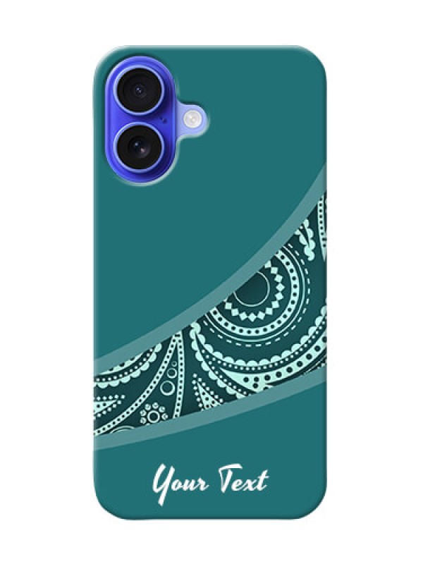Custom iPhone 16 Photo Printing on Case with semi visible floral Design