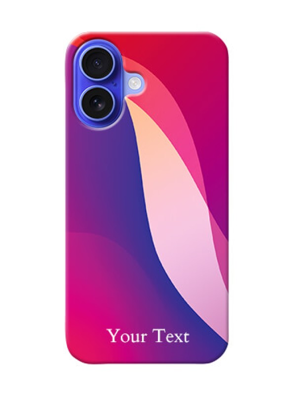 Custom iPhone 16 Personalized Phone Case with Digital abstract Overlap Design