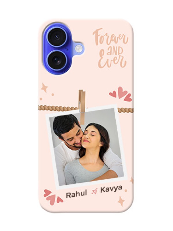 Custom iPhone 16 Custom Phone Case with Forever and ever love Design