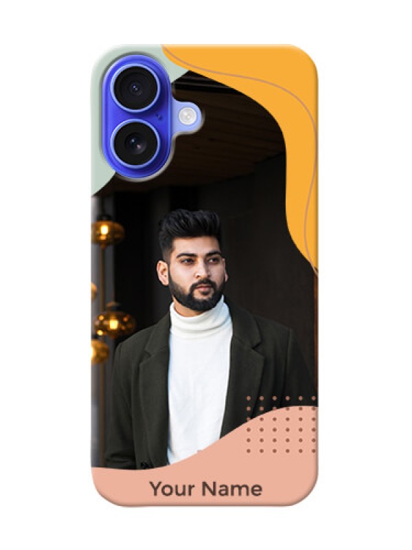 Custom iPhone 16 Personalized Phone Case with Tricoloured overlay design