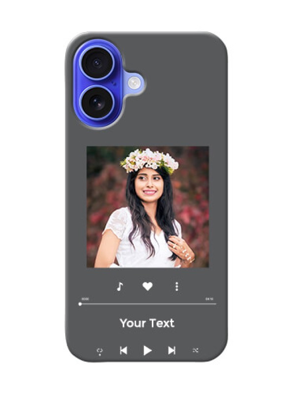 Custom iPhone 16 Custom Mobile Case with Play The Music Design