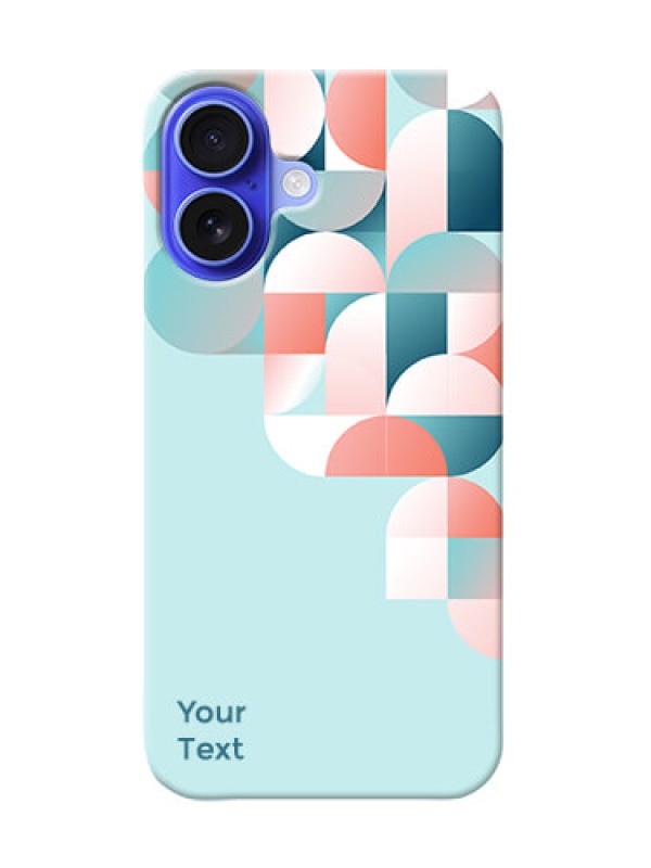 Custom iPhone 16 Custom Phone Case with Stylish Semicircle Pattern Design