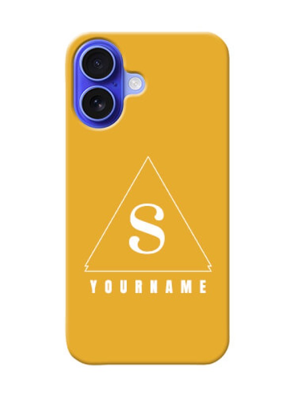 Custom iPhone 16 Personalized Phone Case with simple triangle Design