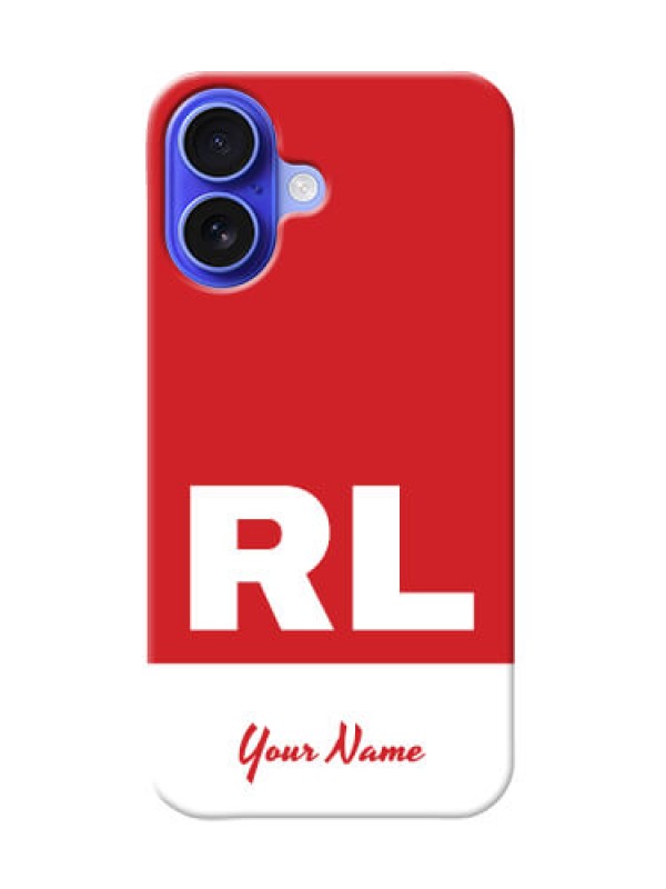 Custom iPhone 16 Personalized Phone Case with dual tone custom text Design