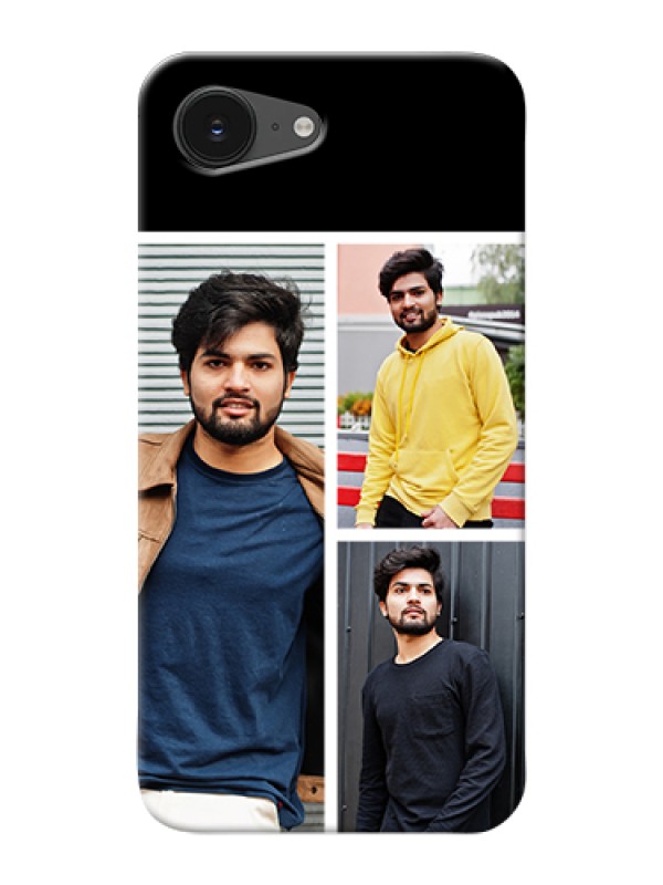 Custom iPhone 16e Custom Hard Phone Case - Upload Multiple Picture Design